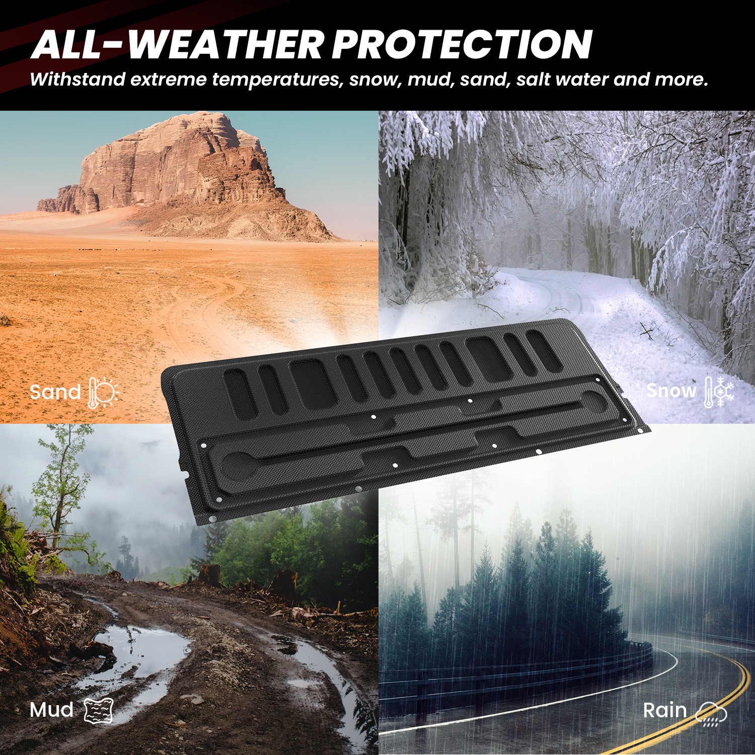 Tailgate Liner for Toyota Tundra 2007-2021 Truck Tailgate Pad Mat All Weather