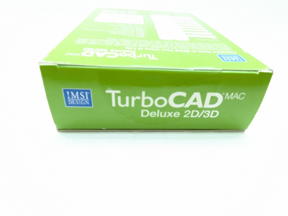 IMSI DESIGN TurboCAD Delux 2D/3D Precision 2D Drafting & 3D Modeling CAD MAC