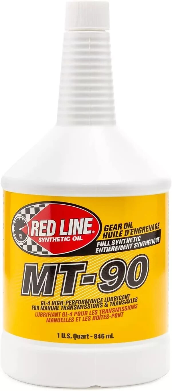 Red Line MT-90 75W-90 GL-4 Manual Transmission and Transaxle Lubricant 1qt 50304