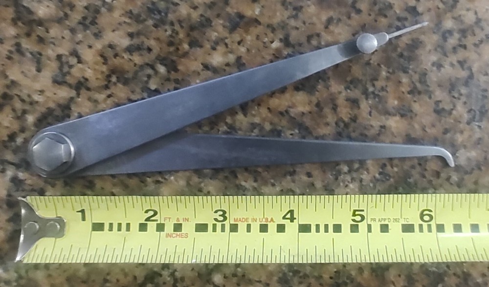 🗽 VINTAGE LUFKIN 10" ADJUSTABLE CALIPER/ DIVIDER