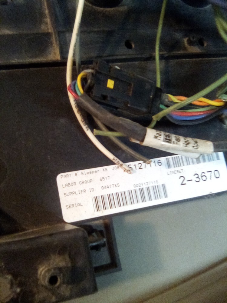 International Prostar Sleeper XS Sleeper Control Panel