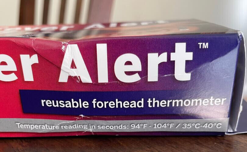 Fever Alert Reusable Forehead Thermometer Strip NEW temperature reading 