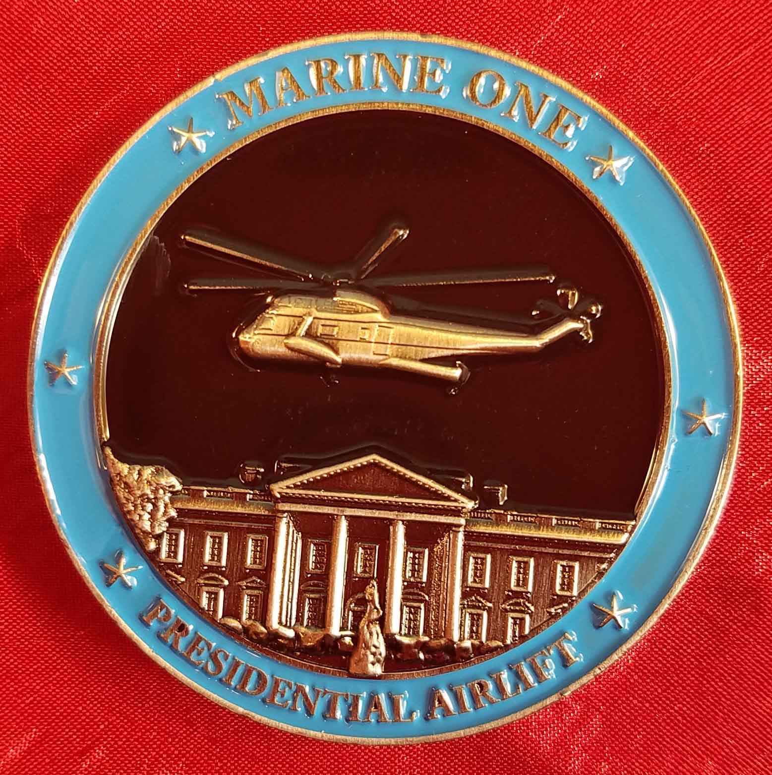 Marine one HMX-1 Presidential Airlift Challenge coin Original unique OCPM 26