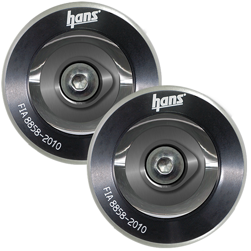 HANS AK113212K, Helmet Post Collar Anchor, Black, Pair