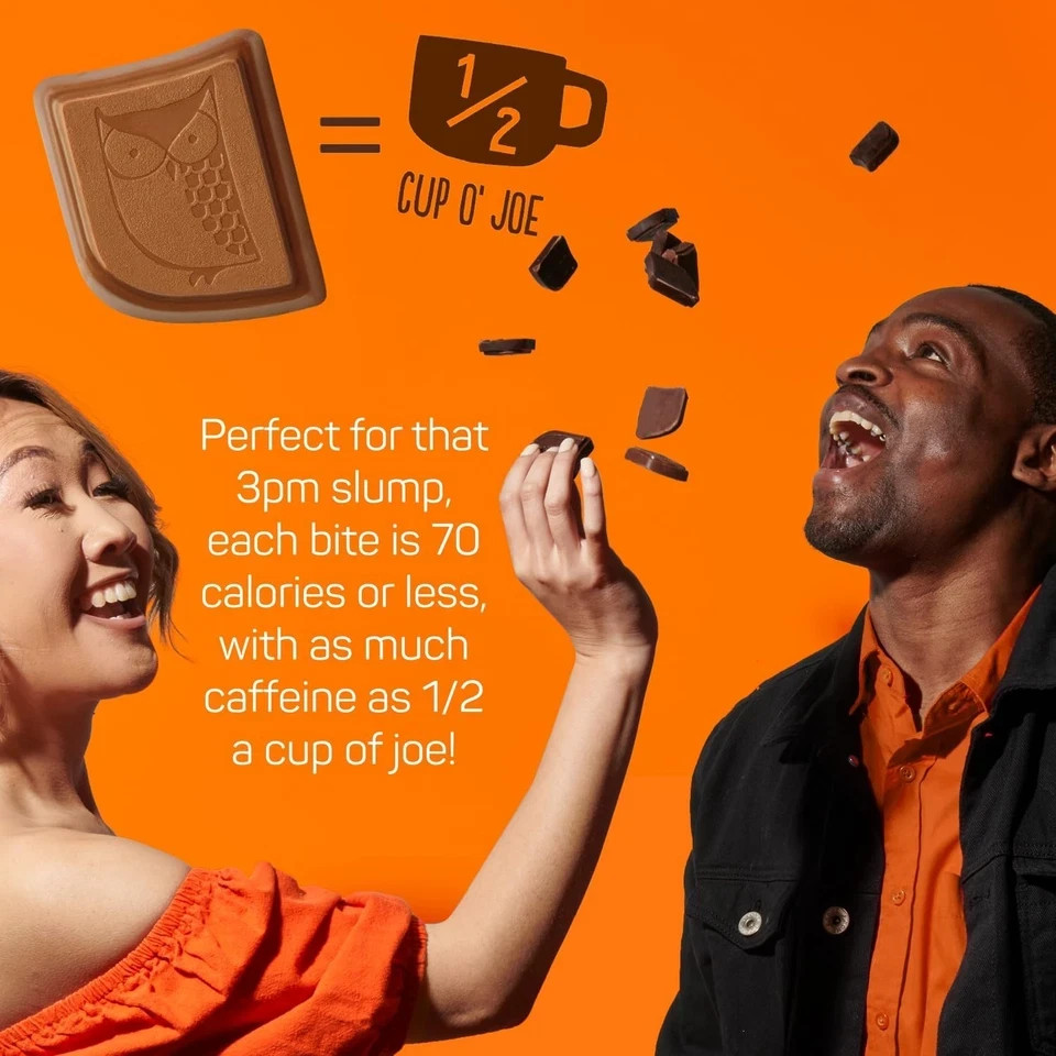 2-PACK Awake Caffeinated Chocolate Bites – 32 Individually Wrapped Pieces each