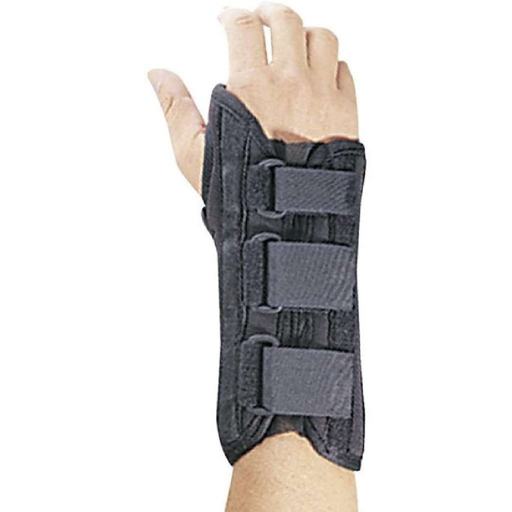 FLA Pro-Lite 8" Wrist Splint Black Right Hand Large Support Guard for Repetitive