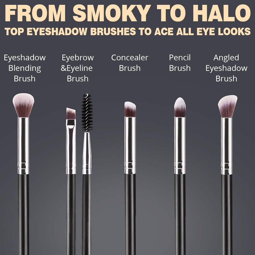 Makeup Brushes Set, Professional Foundation Eyeshadow Concealer Applicator, 2 B