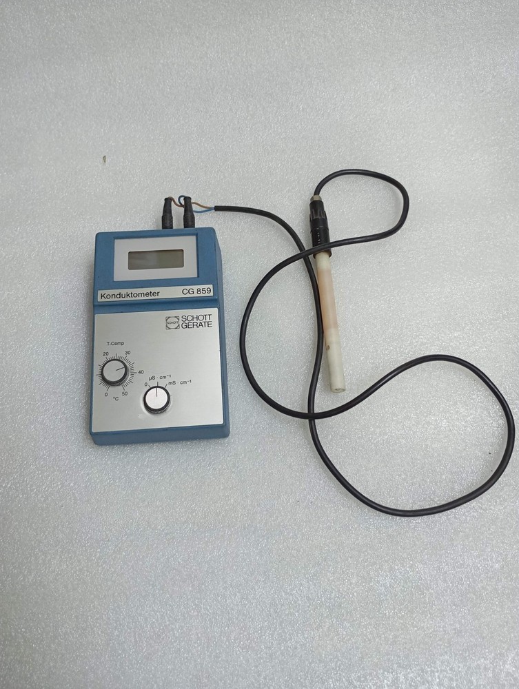 SCHOTT-GERATE TYP. CG 859 CONDUCTIVITY METER & PROBE