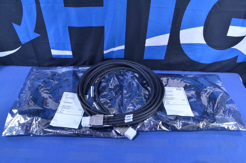 Lot of 3 Cisco Stackwise-480 STACK-T1-3M V01 Stacking Cable (J030406)