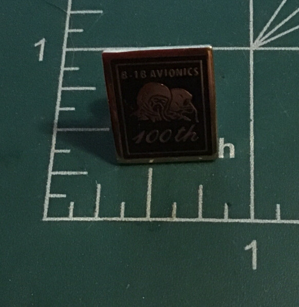 B-1B Avionics 100th Lapel Pin Lancer Bomber H3