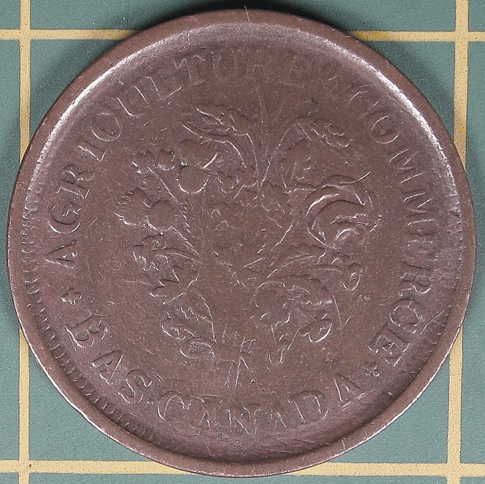 Lower Canada Un Sou token LC-32B