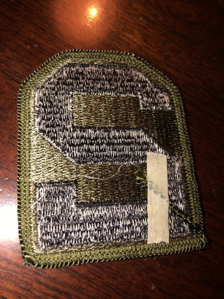 SECOND ARMY / U.S. Army Subdued Patch (Sew-On) Merrowed Edge Unit Patch