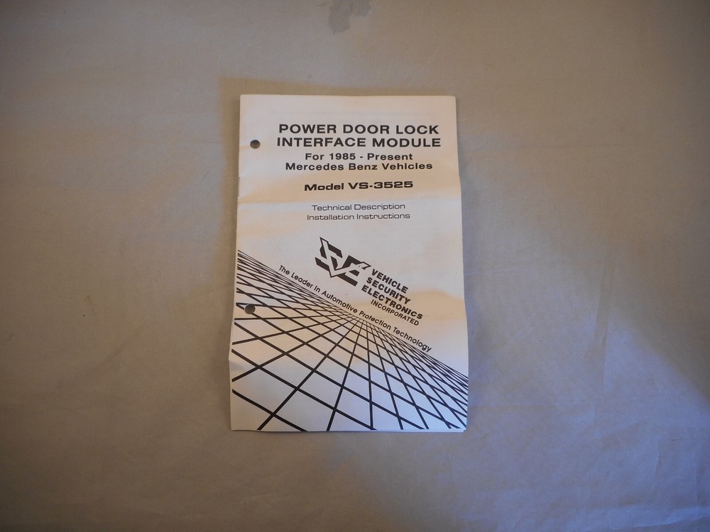 VSE VS-3525 Power Door Lock Interface Module