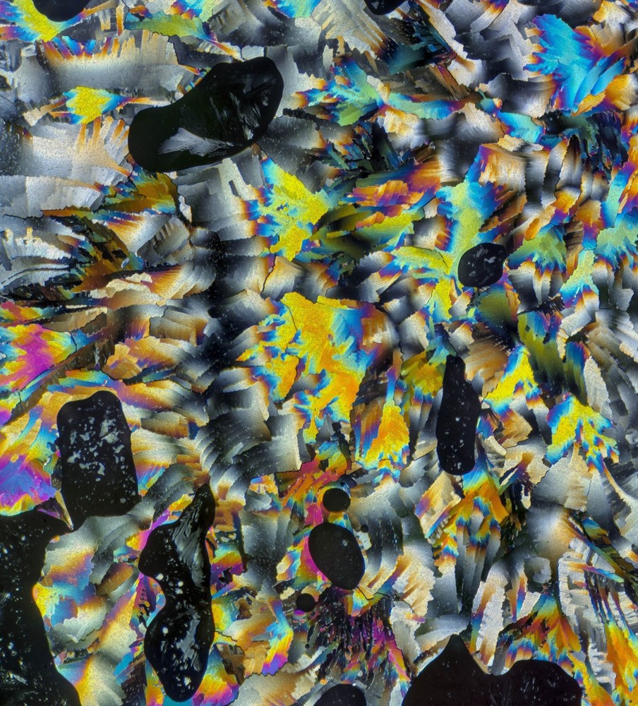 Microscope slide of UREA for polarized light