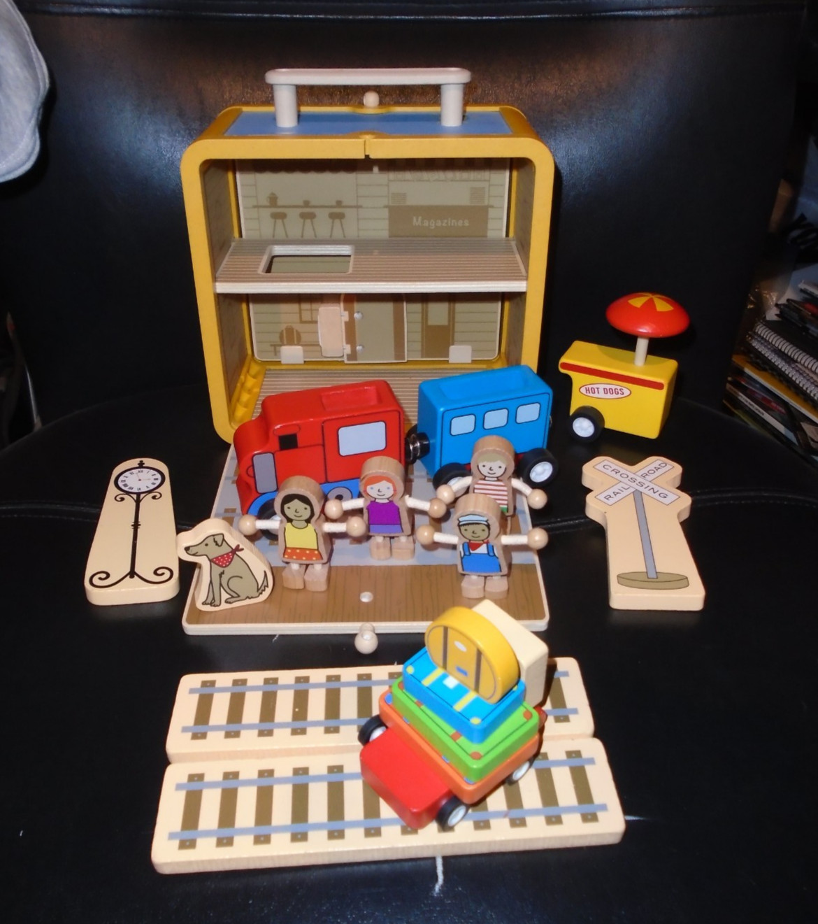 2022 JACK RABBIT CREATIONS CENTRAL STATION WOODEN PLAYSET