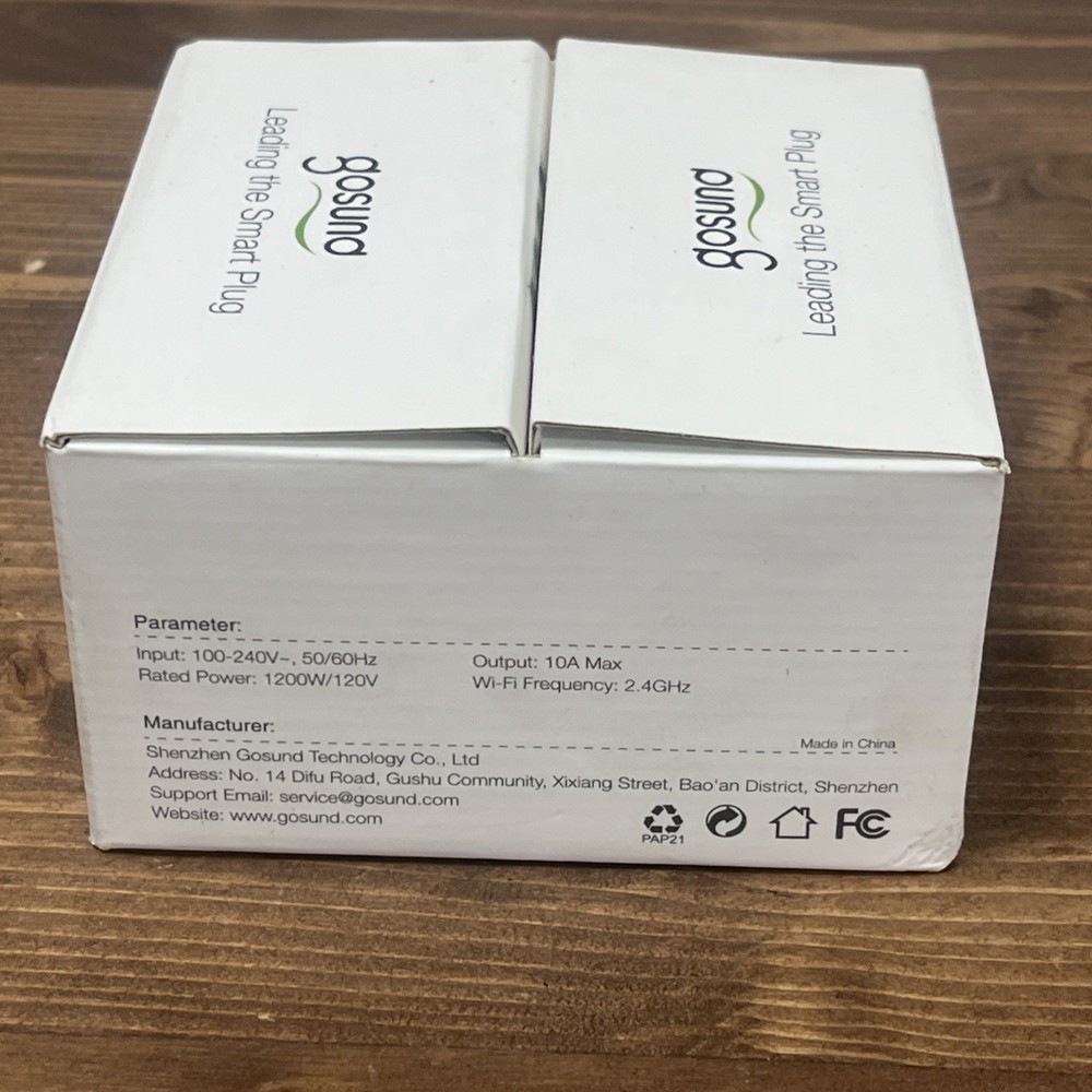 Gosund Wi-Fi Smart Plug Sockets 4 Pack Model WP3 New In Box