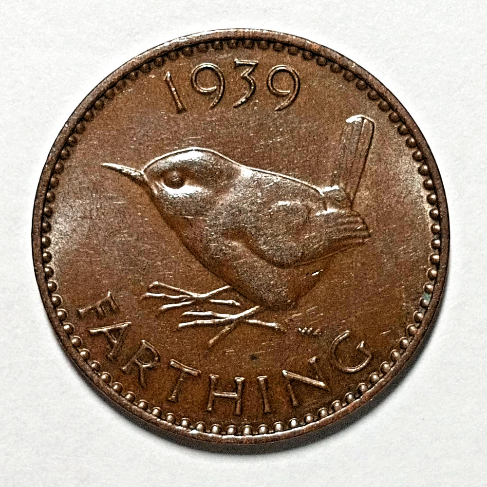 Great Britain 1939 Farthing KM-843.