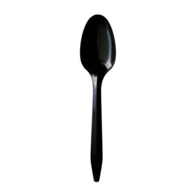 Boardwalk SPOONBLPP Mediumweight Polypropylene Teaspoons, Black 1000ct