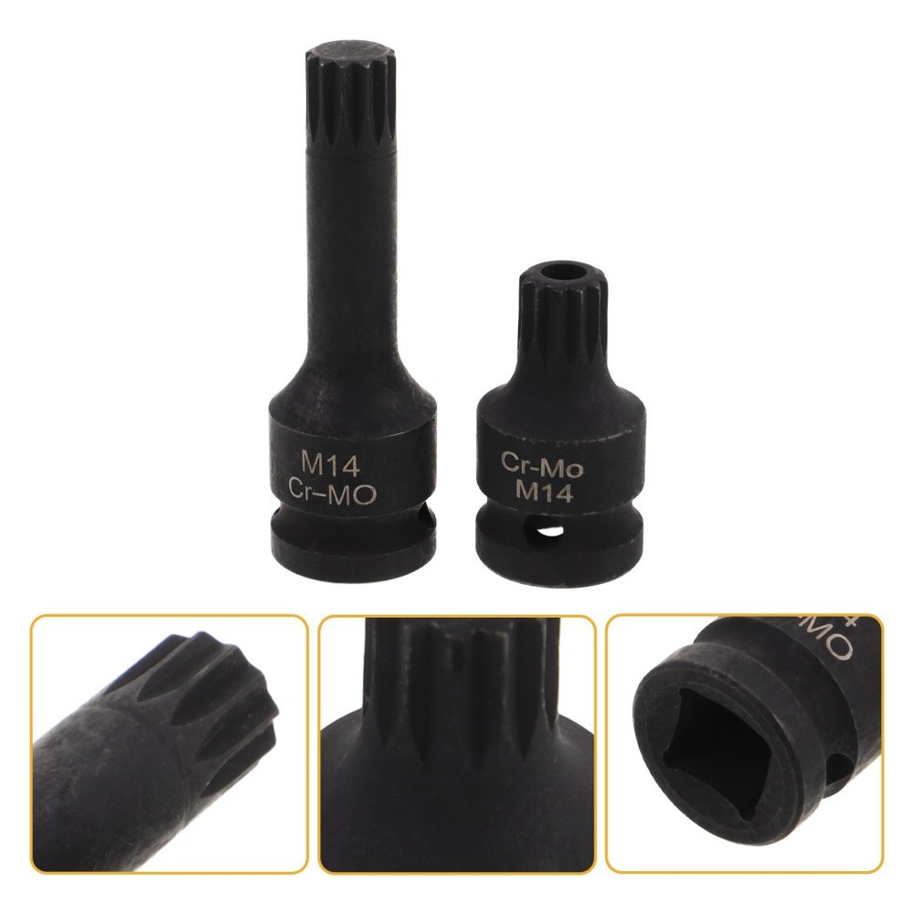 2 Pcs Brake Cylinder Remover Tools Caliper Socket Removal Adapter