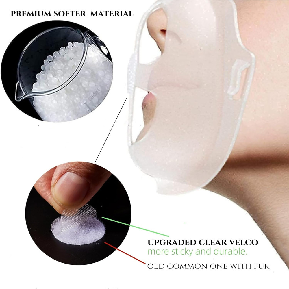 6Pcs Upgraded Mask Bracket Inserts for Cool Better Breathing-Silicone Turtle 3D