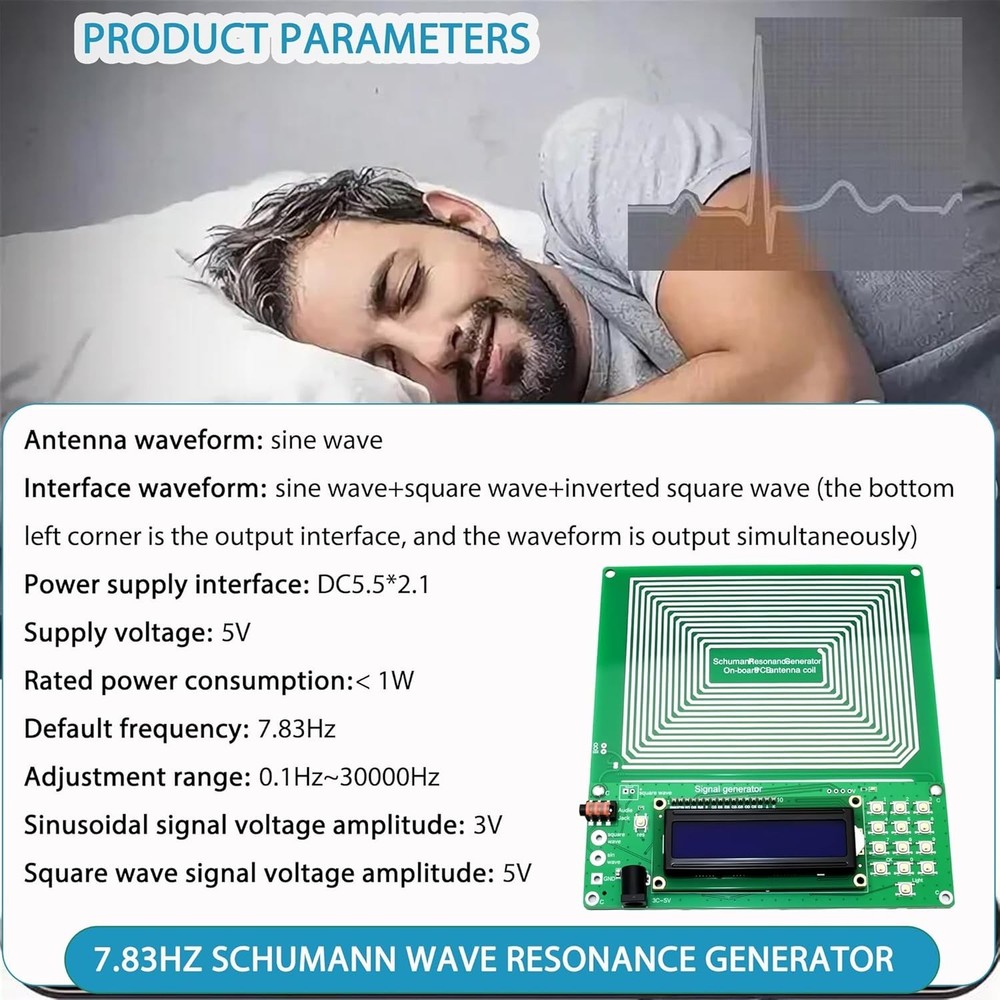 Schumann Wave Resonance Generator 7.83Hz: Versatile Pulse and Frequency Control