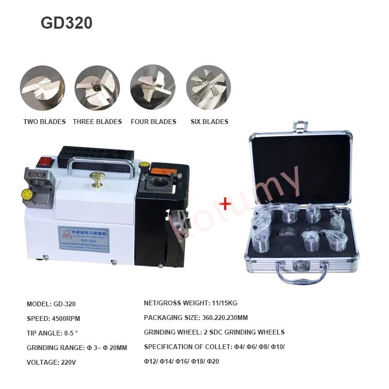 GD-320 Electric Milling Cutter Grinder Drill Sharpener Sharpening Machine220V