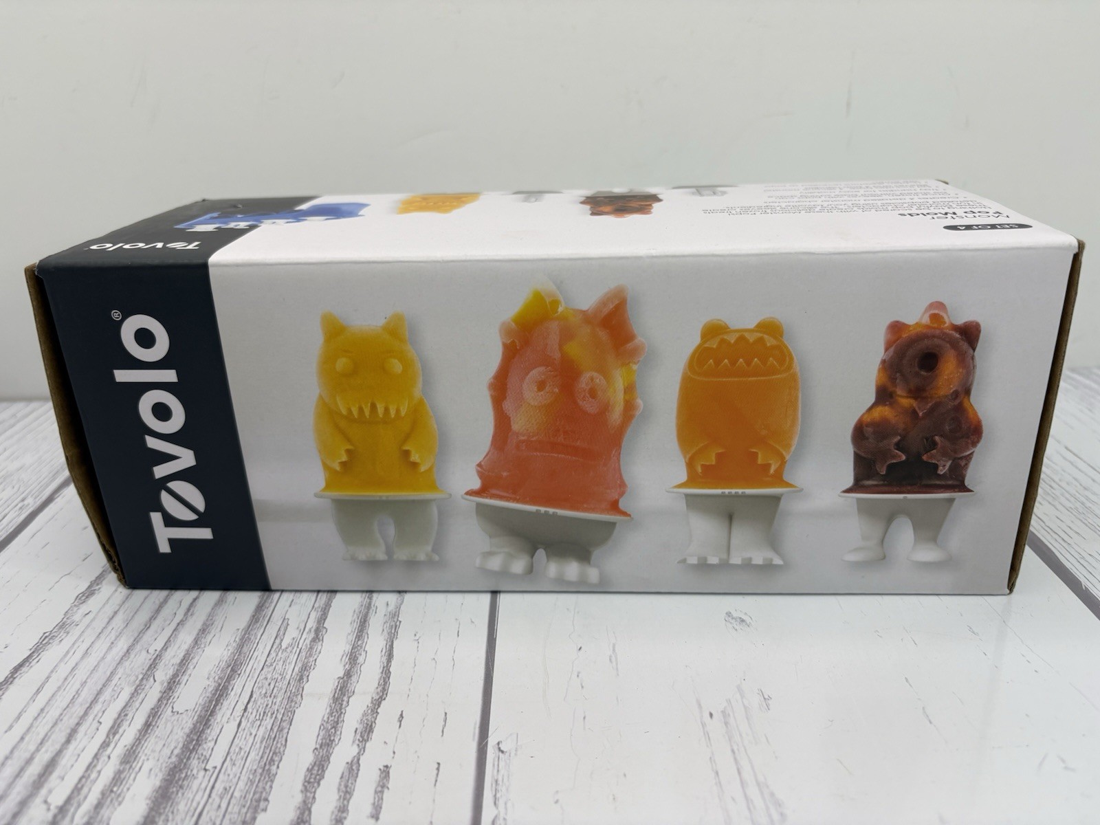 Tovolo Monsters Pop Molds Popsicles Silicone Halloween Novelty Horror Set of 4