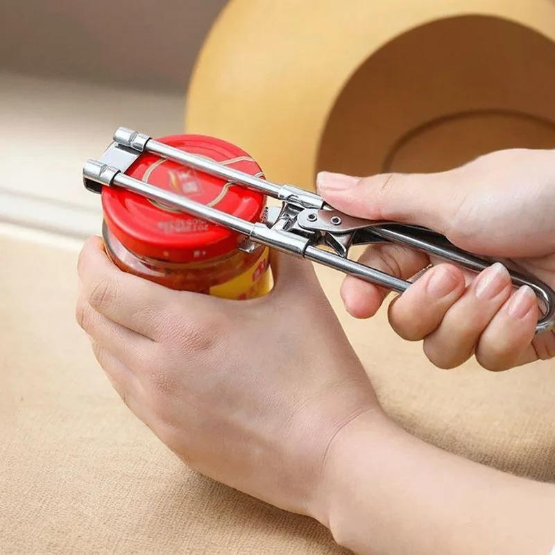 Adjustable Multi-function Bottle Opener Stainless Steel Lids Off Jar Opener Labo