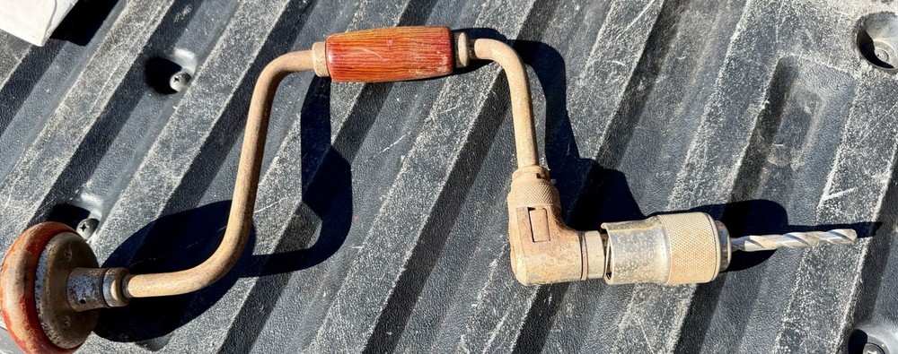 Ratcheting Brace Hand Drill – Authentic Steampunk / User Tool