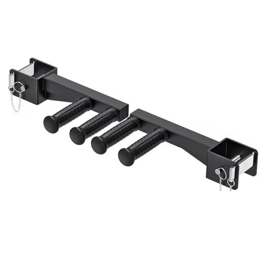 Nordic Hamstring Curl Attachment, 3"x3" Dip Bar Attachment (Soft Rubber Handle)
