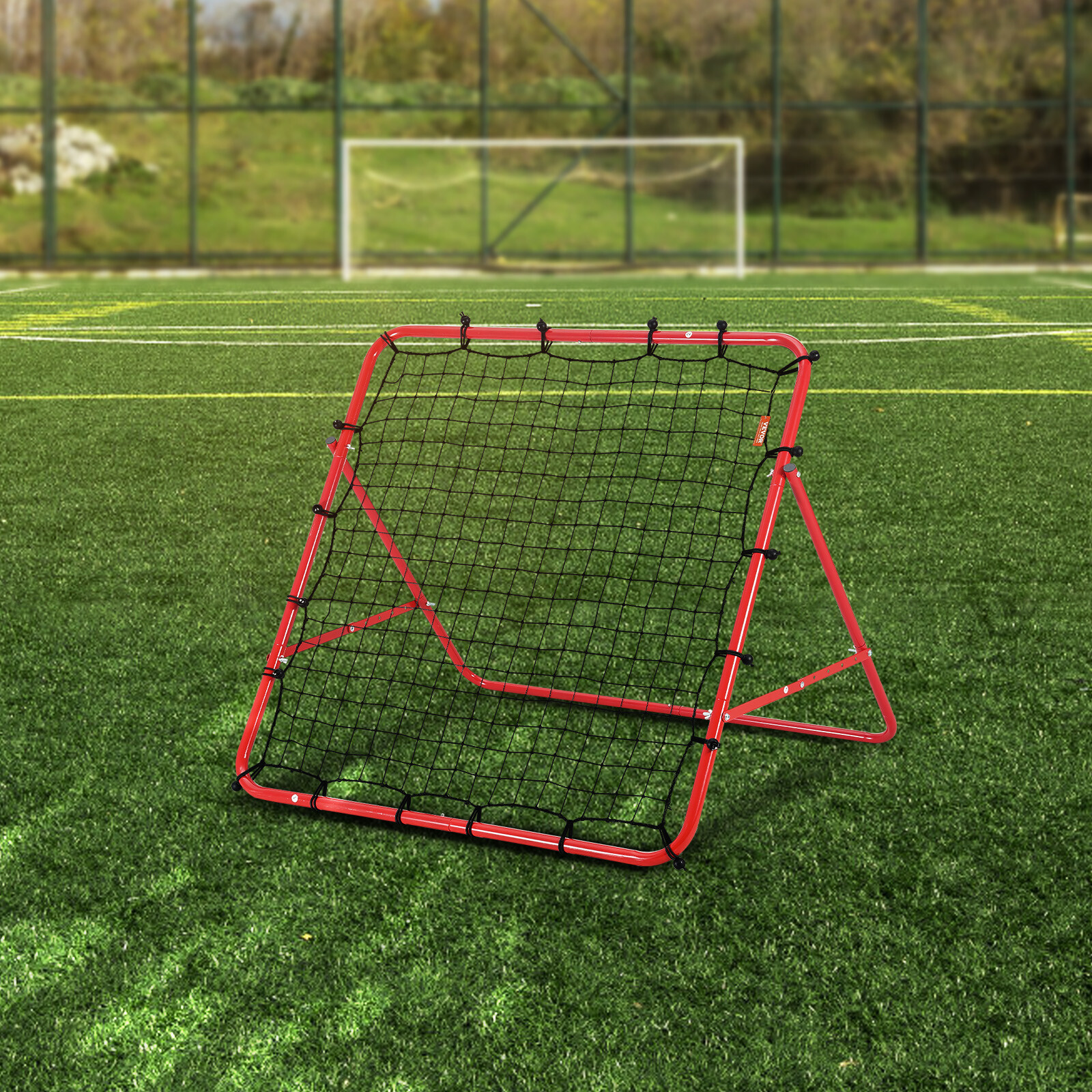 VEVOR 39"x39"Soccer Rebounder Net Kick-Back Portable Football Training Gifts