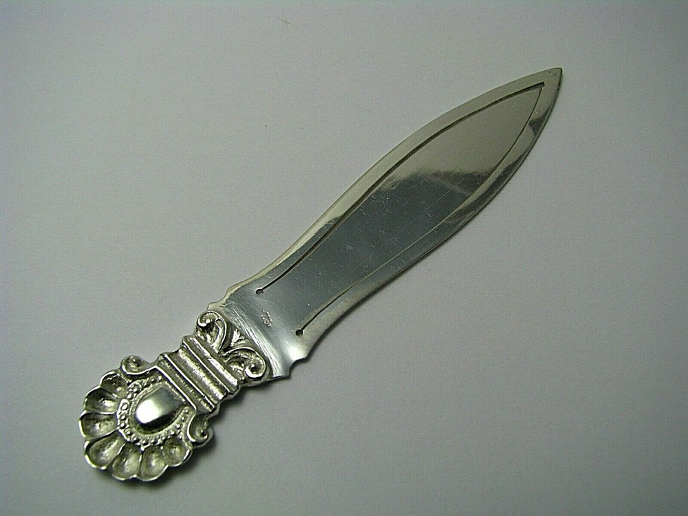 SOLID SILVER BOOKMARK CLIP PAGE MARK 800 Silver ca1960s Excel Cond Rare