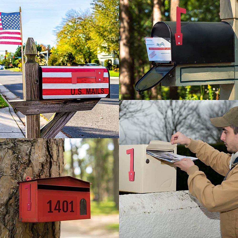 Universal Outgoing Mailbox Flag - Postal Carrier Raised Signal Flags Replacement