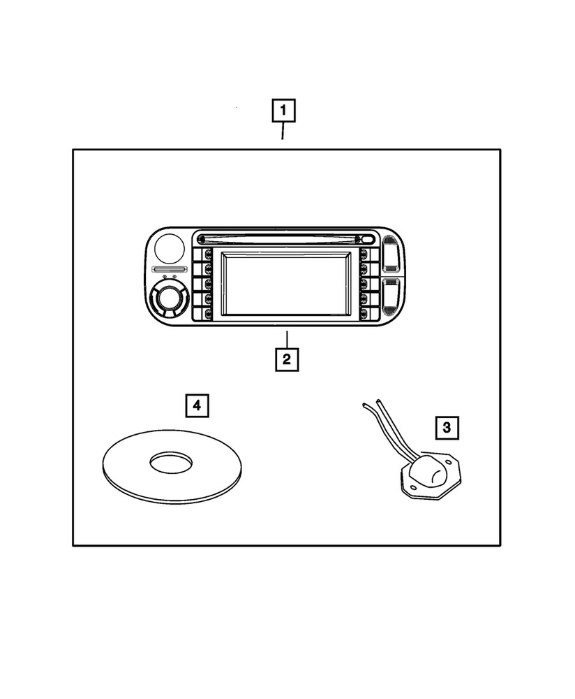 Genuine Mopar GPS Navigation System 56038630AA