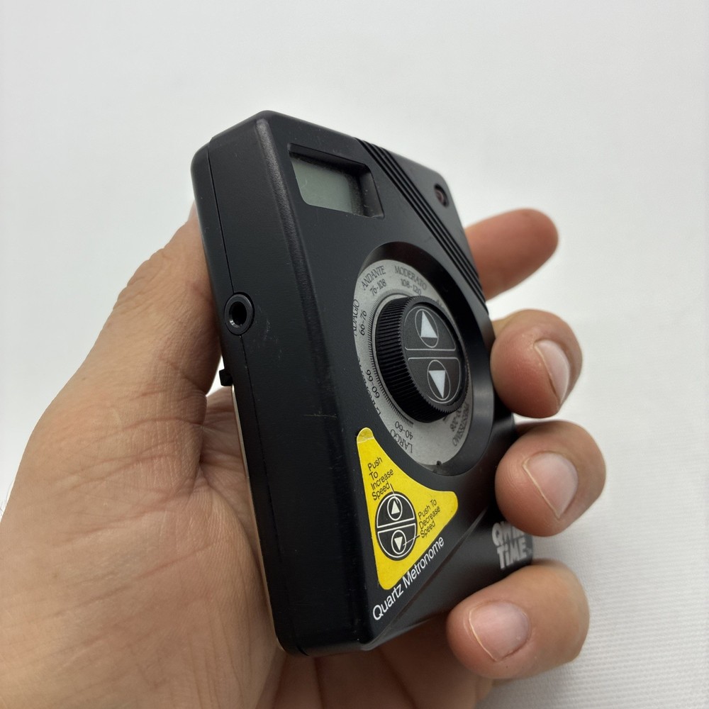 Qwik Time Electronic Quartz Metronome 1995 Tested Works (needs batteries)