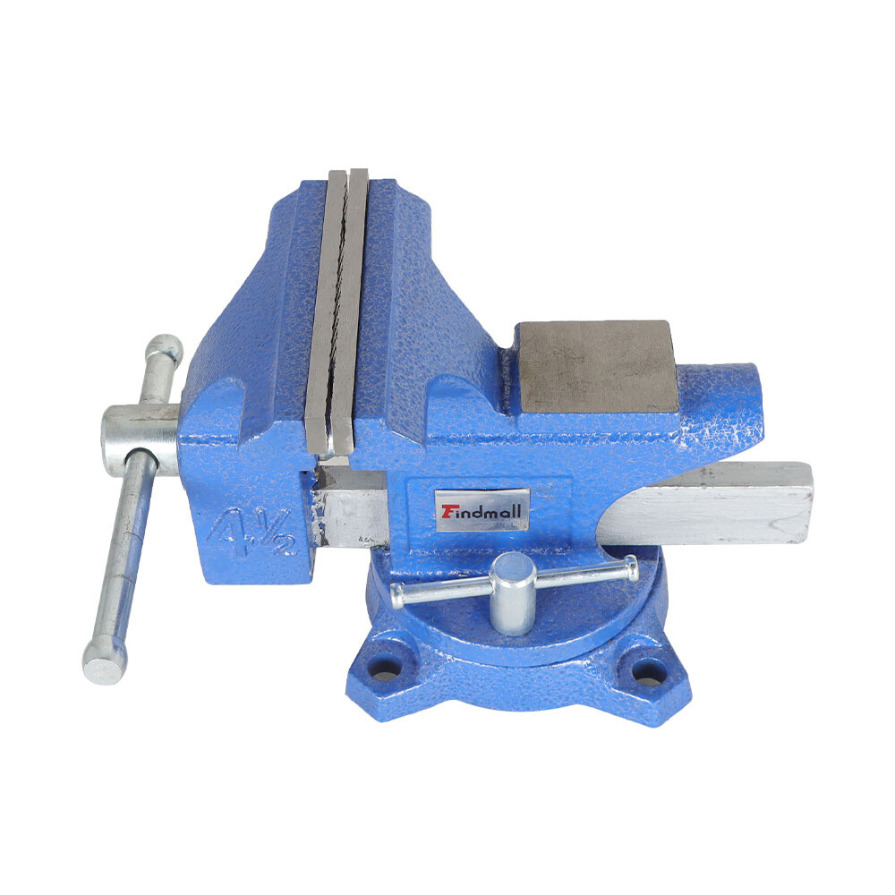 4.5" Bench Vise with Anvil Swivel Locking Base Table top Clamp Heavy Duty Vice