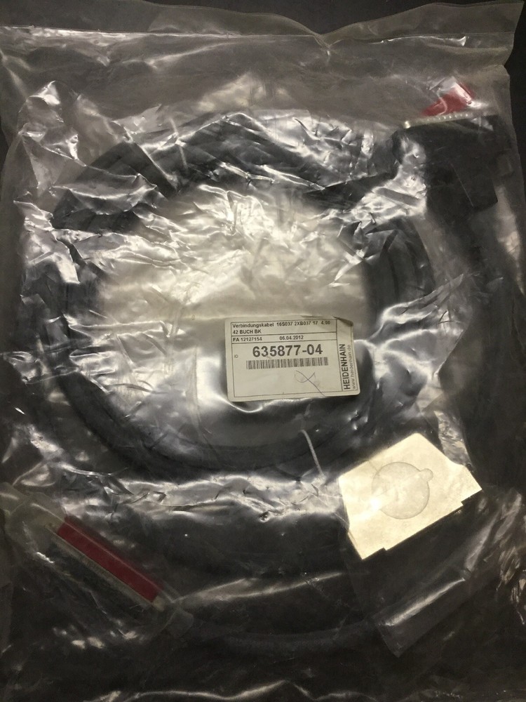 NEW, SEALED, HEIDENHAIN, 635877-04, ENCODER CABLE. (22F-1)