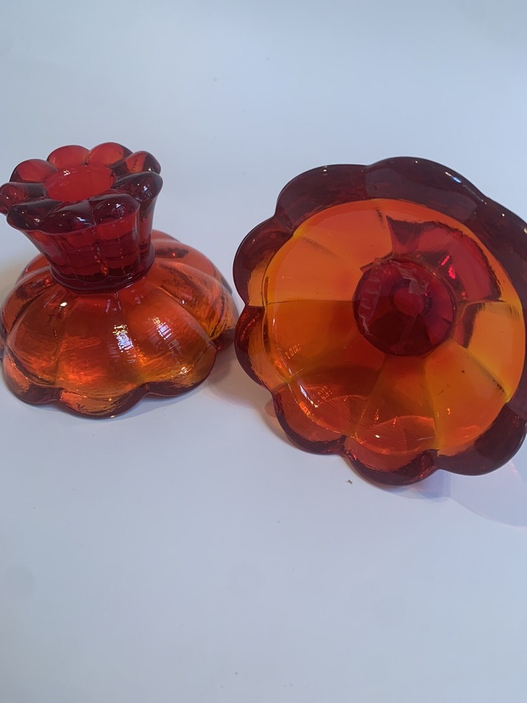 MCM LE Smith Flame Cupped Base Candle Holders -2