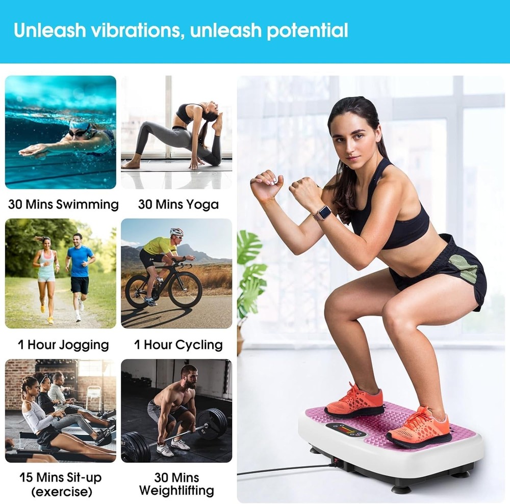 Lymphatic Drainage Vibration Platform - Remote-Controlled Full Body Workout