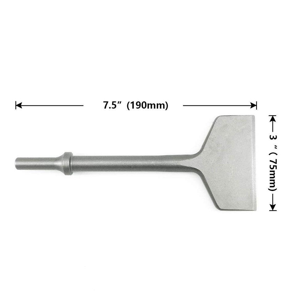 SPKLINE 3 Inch Wide Air Chisel Bit, Pneumatic Tile 3 Bit