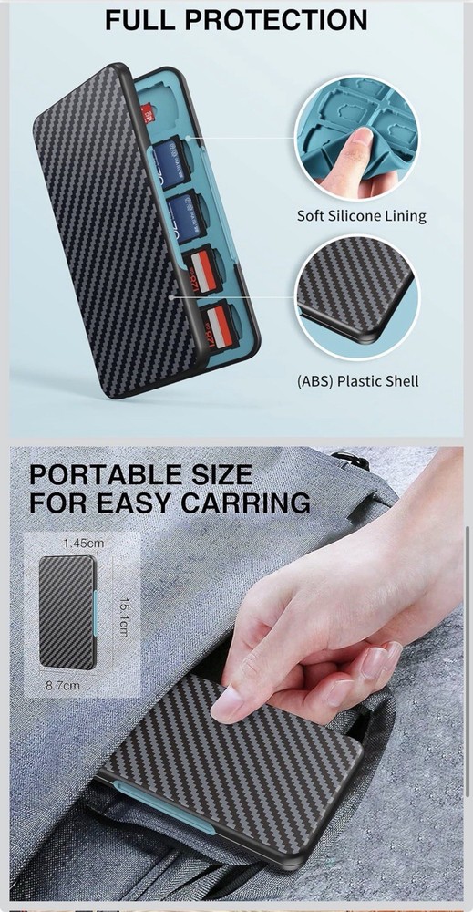 HEIYING Memory Card Case for SD/TF Cards