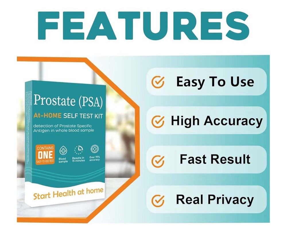 PSA Prostate Rapid Test Kit for Men Self-Testing at Home with Reliable