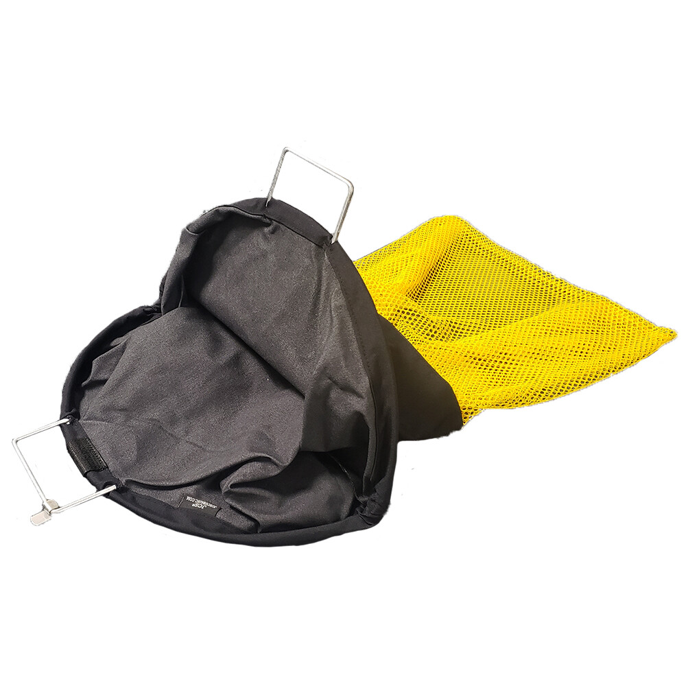 18x30 Wire Handle Bull Bag w/ D-Ring - Half Solid Nylon & Mesh