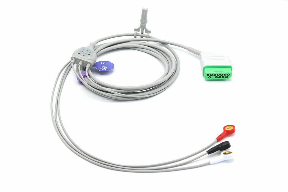 Nihon Kohden Compatible Accessories Bundle - Cuff, Hose, SpO2, ECG