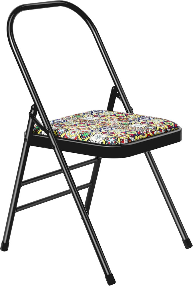 Backless Yoga Chair Prop - Flexibility and Strength Training Tool