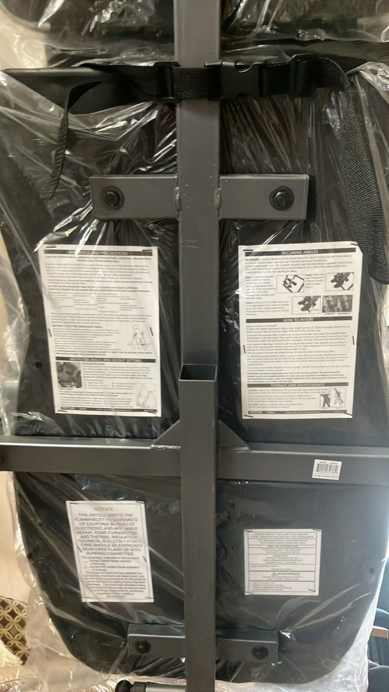 Innova ITX9800 Inversion Table Adjustable Headrest Black/Gray