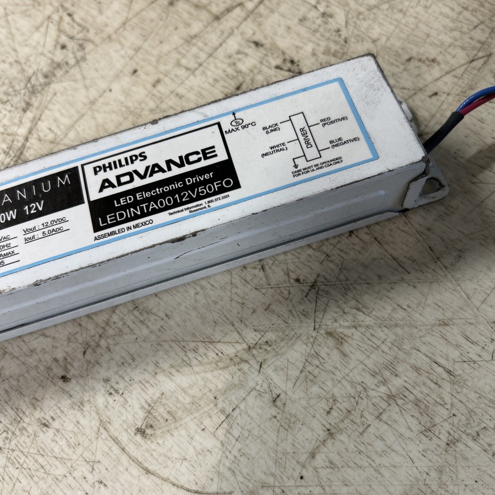 Phillips Advance 60w 12volt LED Electronic Driver Ledinta0012v50f0.