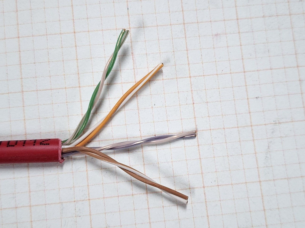 Commscope CS24P 24/4P Cat5E U/UTP WebTrak Plenum Network Cable CMP Red /100ft