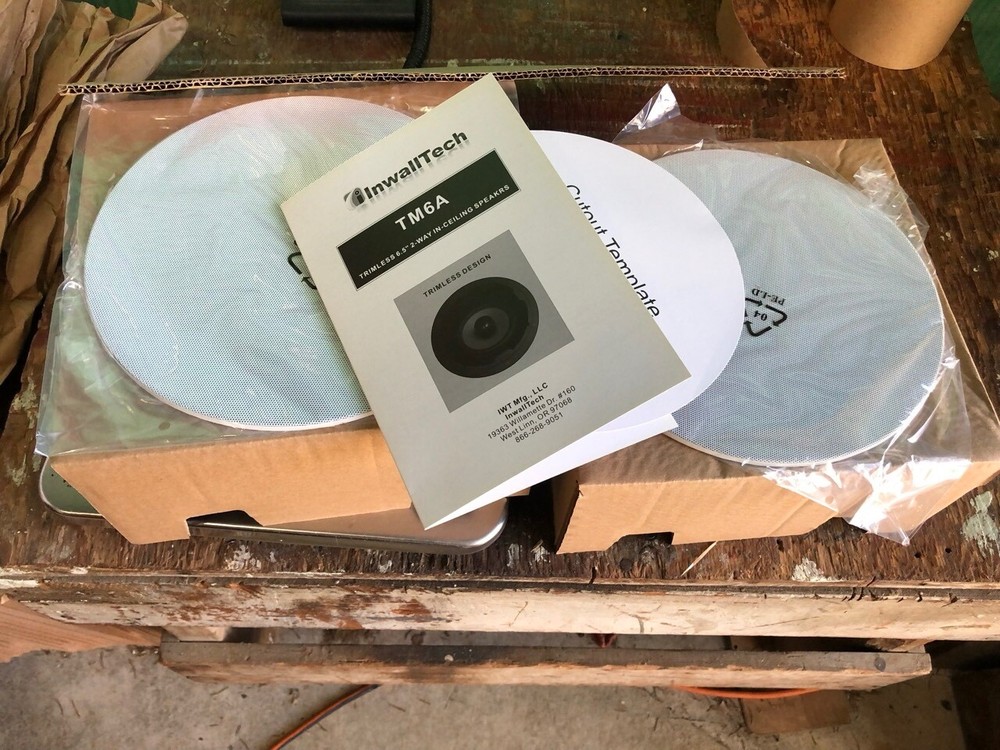 Angled In Ceiling Speakers InwallTech® TM6A — Open Box -- NEW