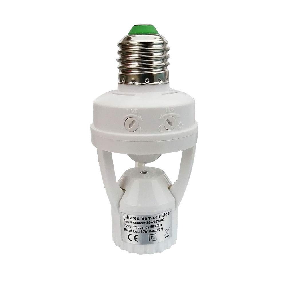 Energy Efficient E26/E27 Motion Activated Light Socket for Convenient Indoor Use